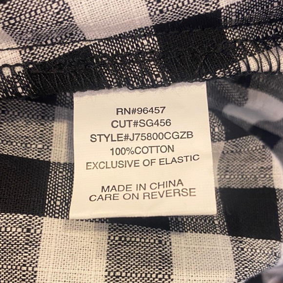 Love on a Hanger Black and White Checkered Top - Picture 5 of 5